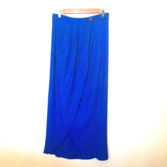 NWT! Zara Maxi Wrap Front Slip Skirt - Picture 2 of 9